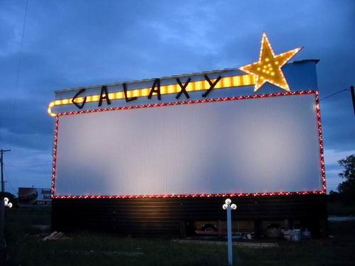 Galaxy Drive-In Theatre - Copycat Sign In Texas